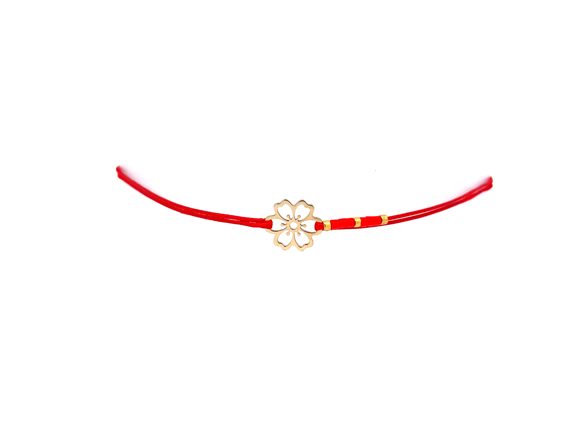 Bratara floare din aur 14 K