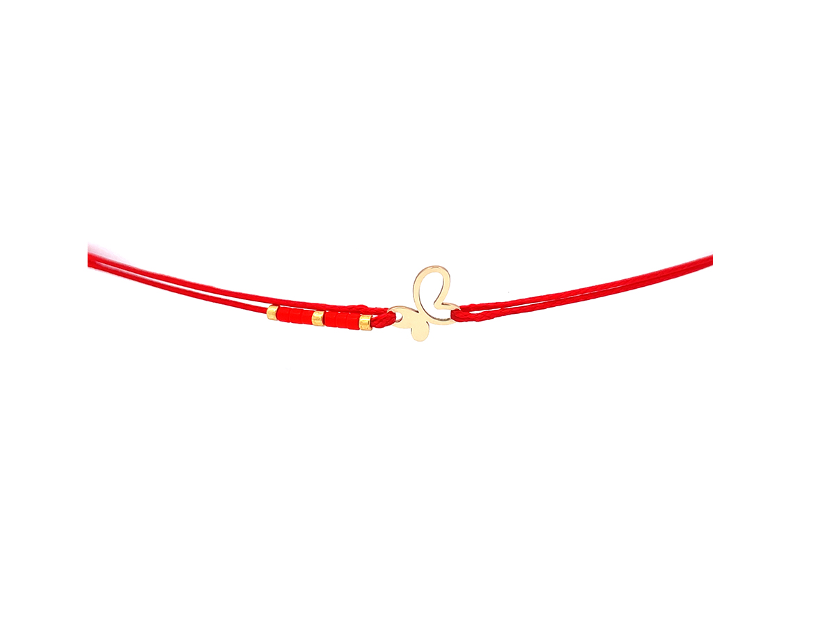 Bratara fluture decupat din aur 14 K