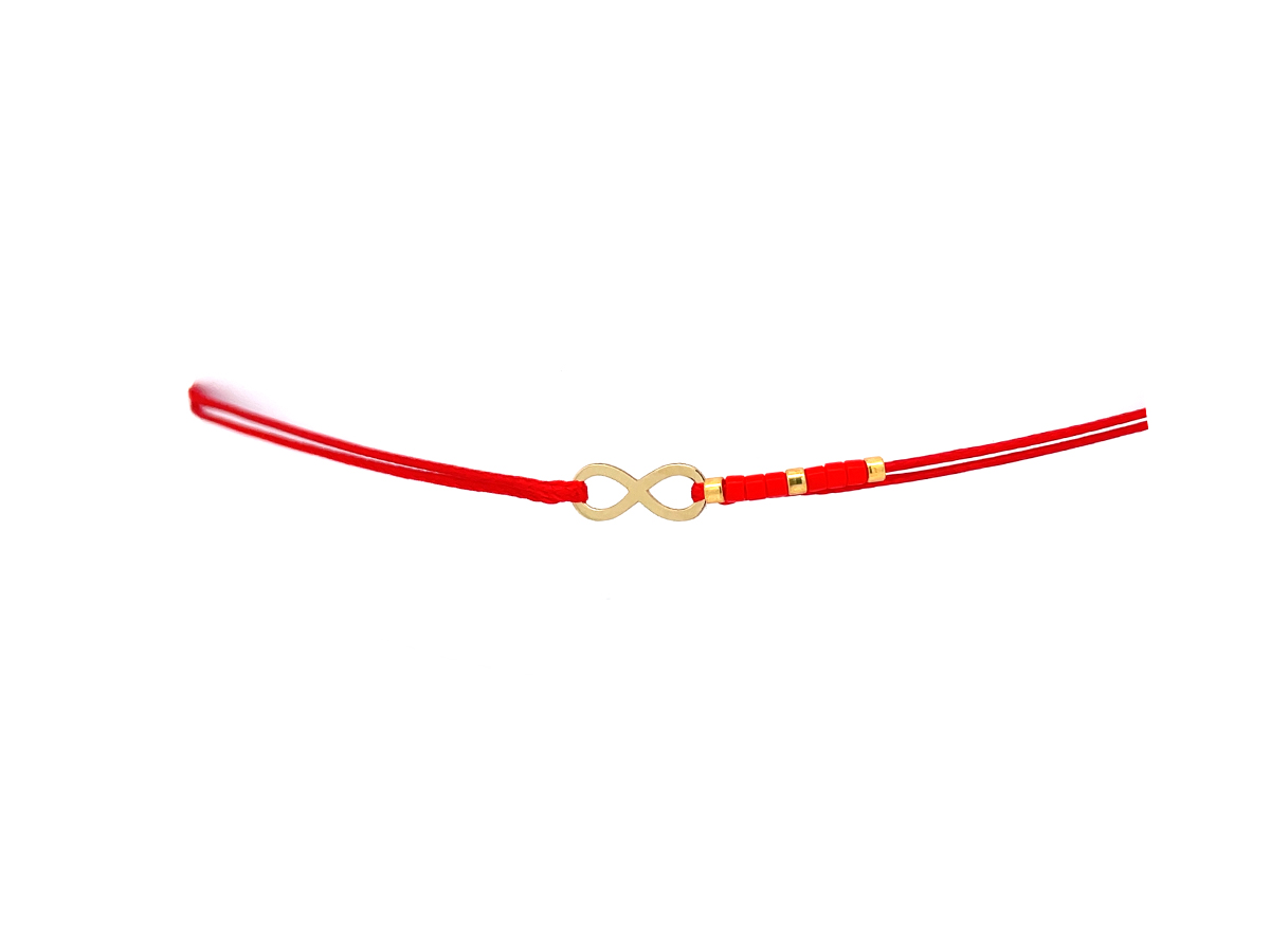 Bratara infinit simplu din aur 14 K