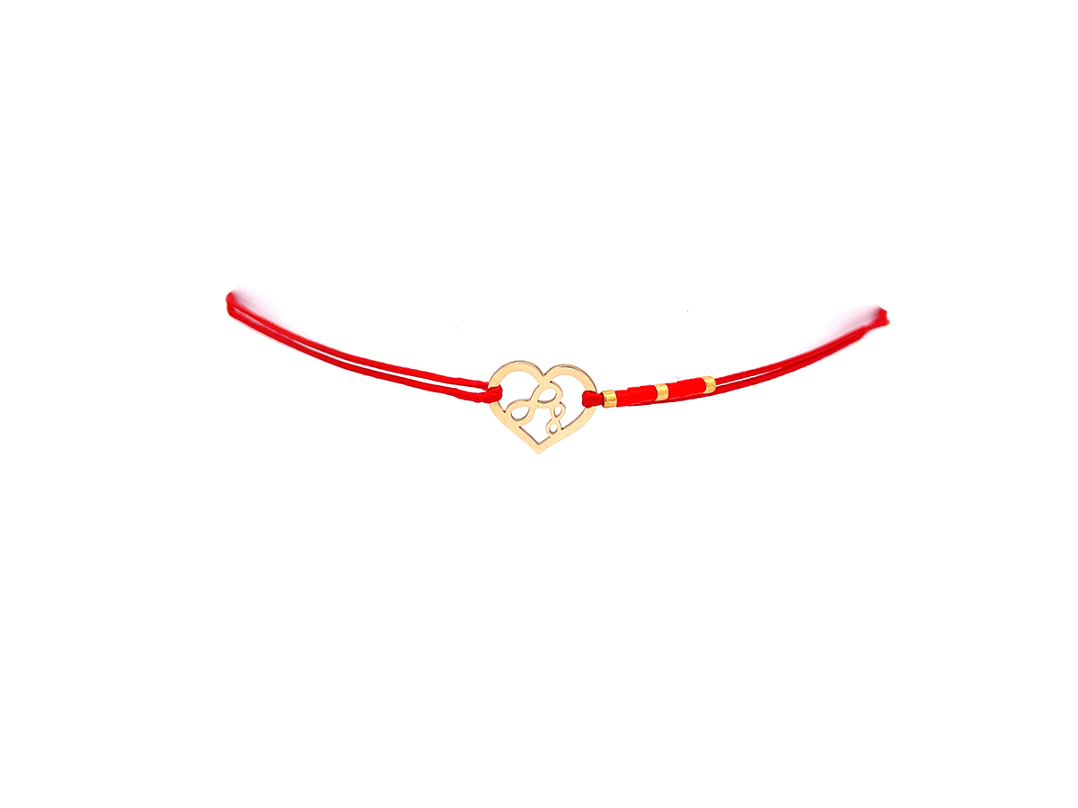 Bratara inima din aur 14 K