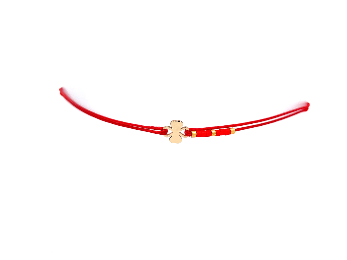 Bratara trifoi plin din aur 14 k