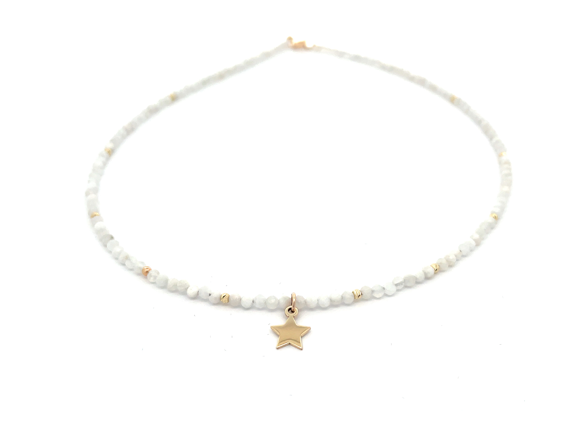 Colier cu pandant stea din aur 14 K