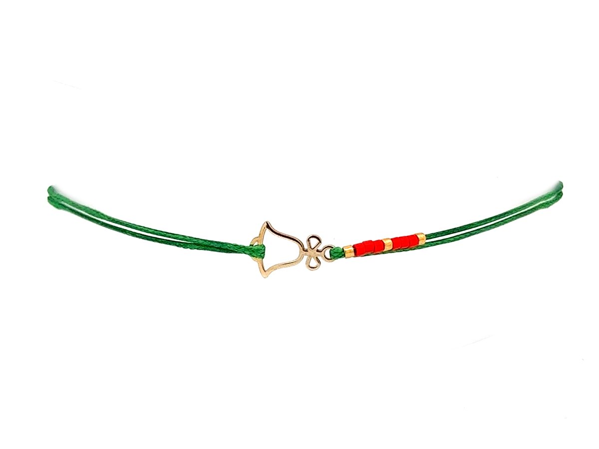 Bratara clopotel din aur 14 k