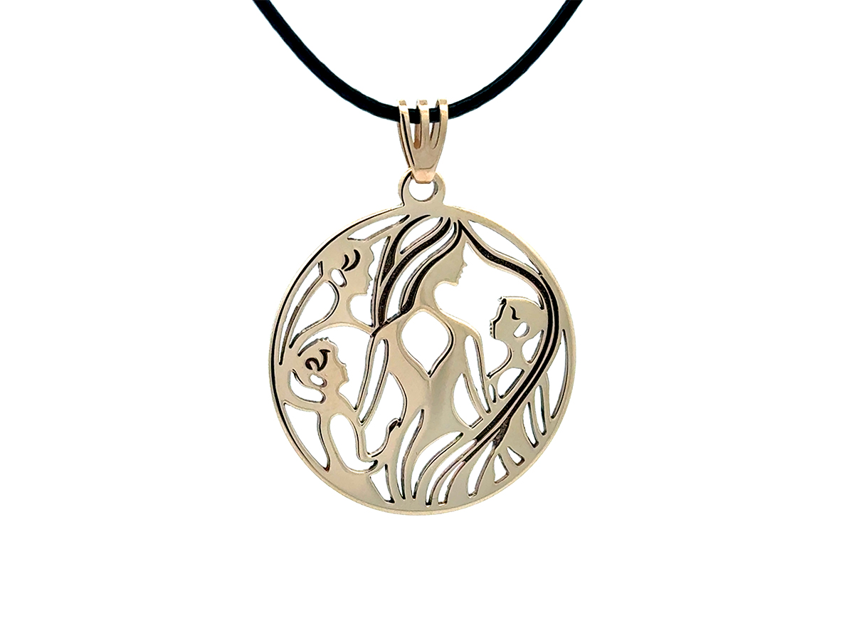 Pandant aur 14 K personalizat